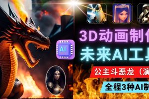 利用未来Ai工具LeiaPix，静态图转换3D动画，Lexica和Chat GPT制作精彩视频