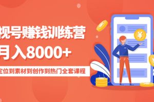 影视号赚钱训练营：月入8000+从账号定位到素材到创作到热门全套课程