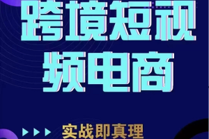 TikTok短视频底层实操，海外跨境电商短视频实战课程（价值2980元）