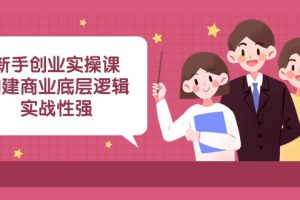 新手创业实操课：构建商业底层逻辑，实战性强（45节课）