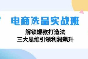 电商选品实战班：解锁爆款打造法，三大思维引领利润飙升