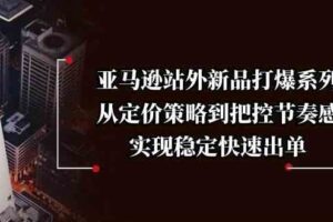 亚马逊站外新品打爆系列，从定价策略到把控节奏感，实现稳定快速出单